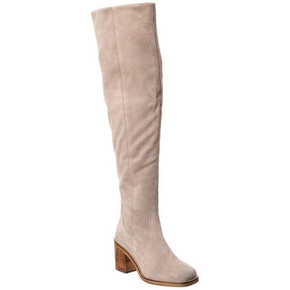 Seychelles Shoes - Seychelles Anthropologie taupe Overheard Suede Over-The-Knee Boot